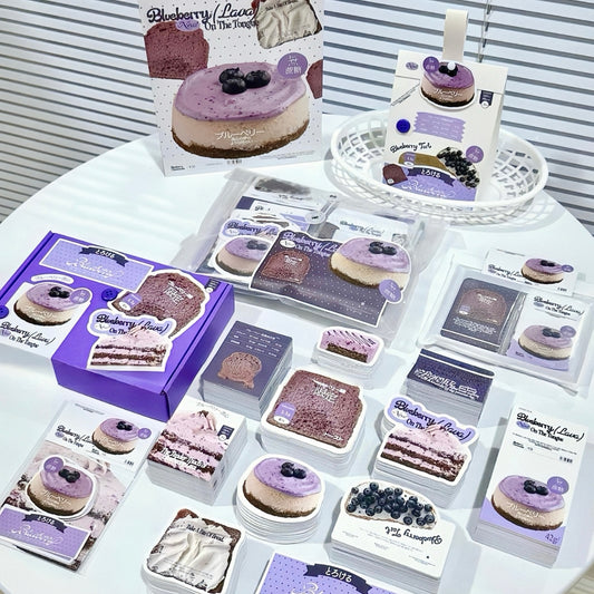 Blueberry Cake Ephemera Kit for Journaling Scrapbooking Packaging