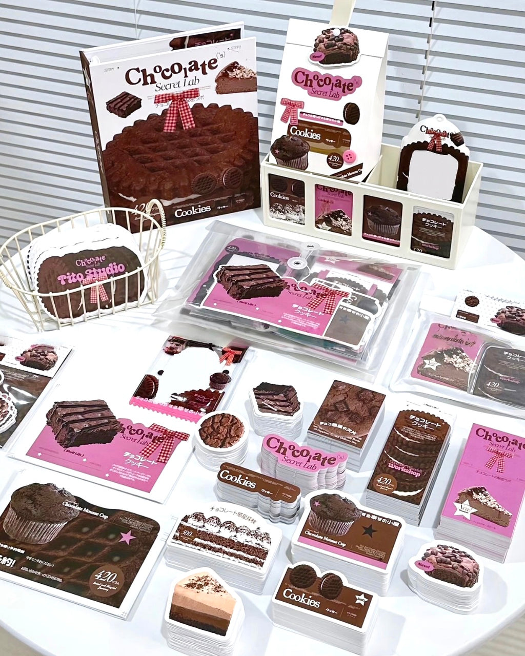 Pink Cookie Ephemera Kit for Journaling Scrapbooking
