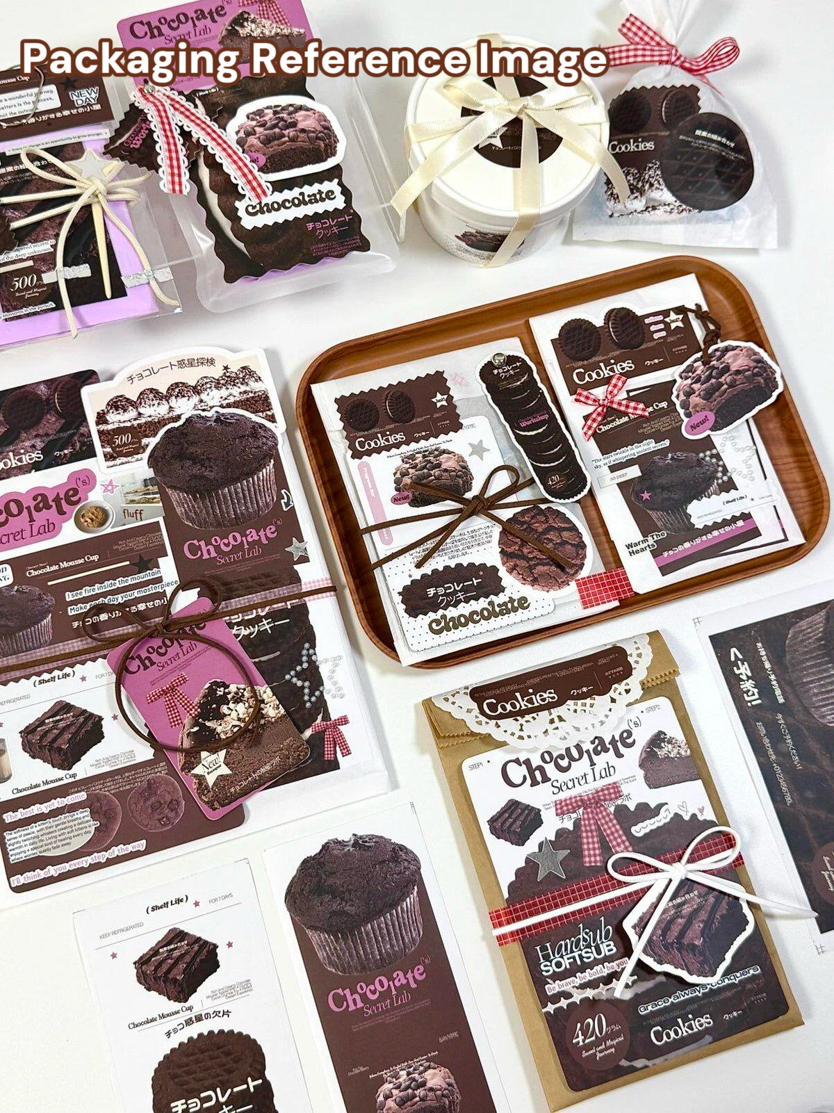 Pink Cookie Ephemera Kit for Journaling Scrapbooking