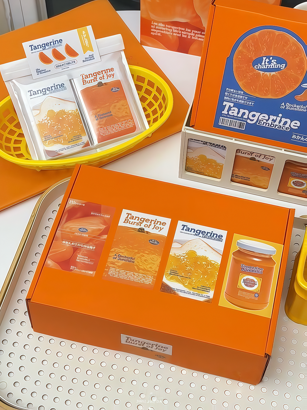 Orange Decorative Ephemera Kit for Journaling Scrapbooking Packaging