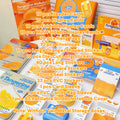 Orange Decorative Ephemera Kit for Journaling Scrapbooking Packaging