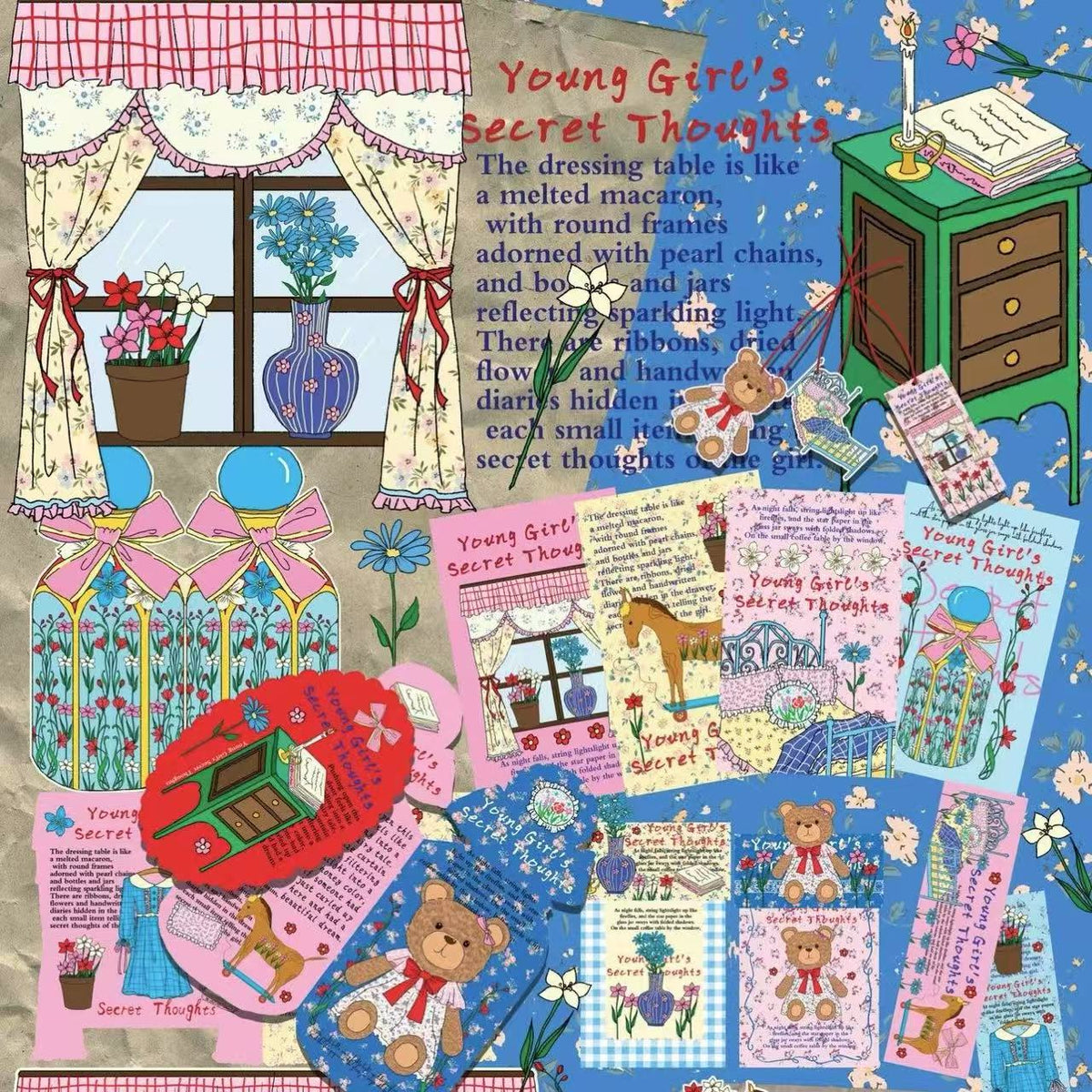 Girl’s Whisper Ephemera Kit for Journaling & Scrapbooking