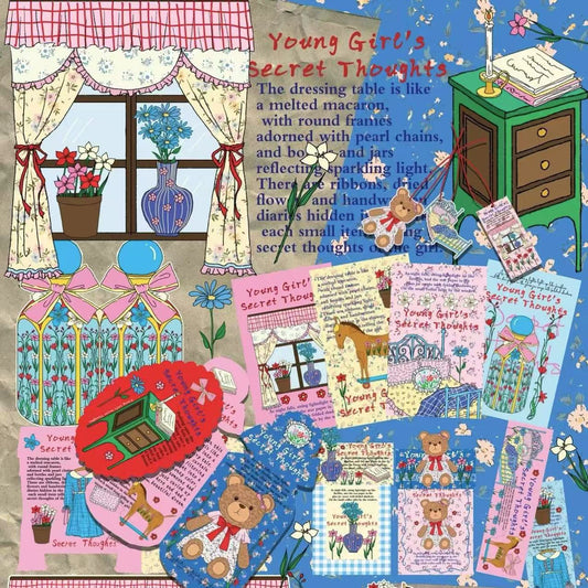 Girl’s Whisper Ephemera Kit for Journaling & Scrapbooking