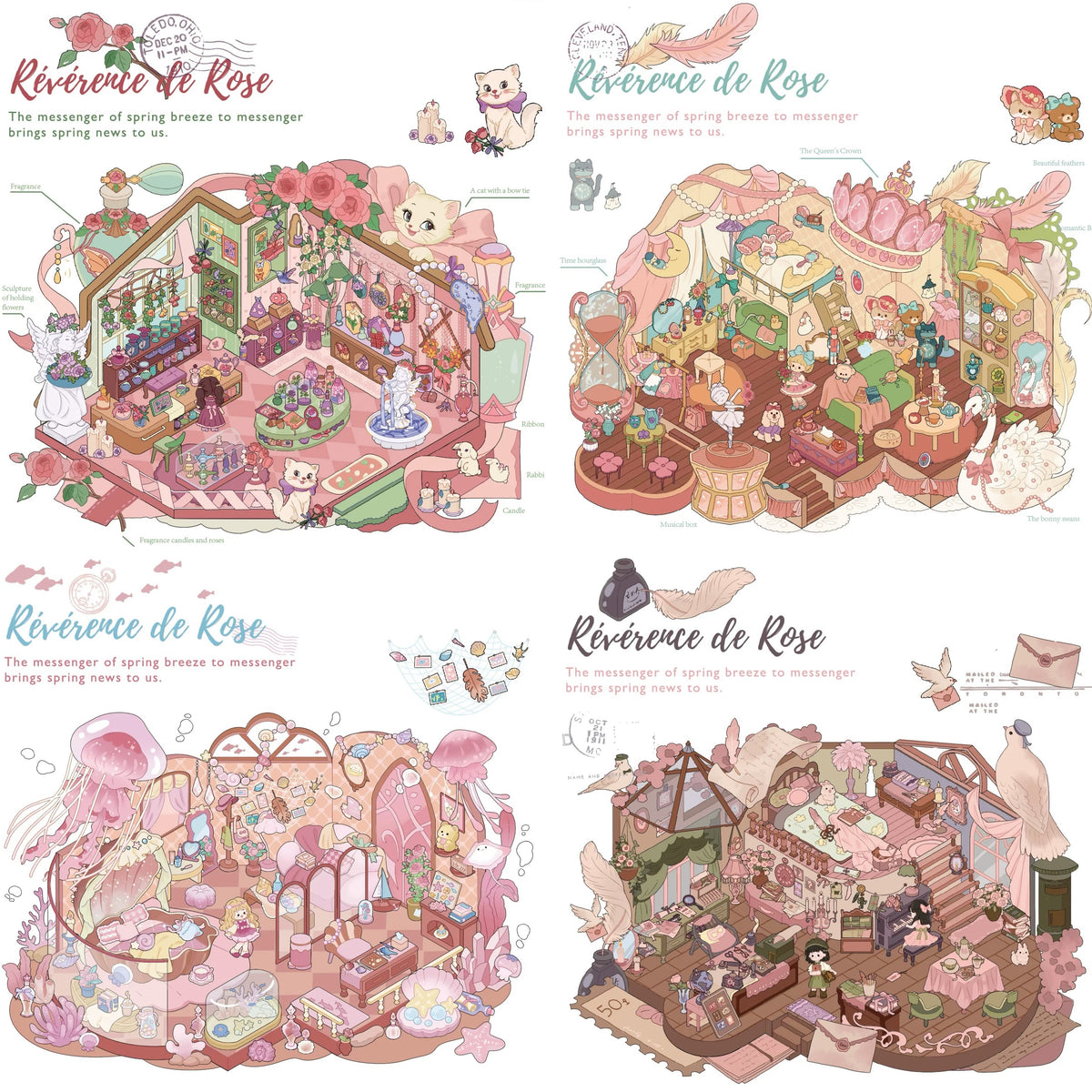 3D Green Visual Miniature Plantation Garden Painting Studio Sticker