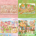 DIY Victorian Dollhouse Style Floating Island Orchard Bunny 3D Miniature Scenery Stickers