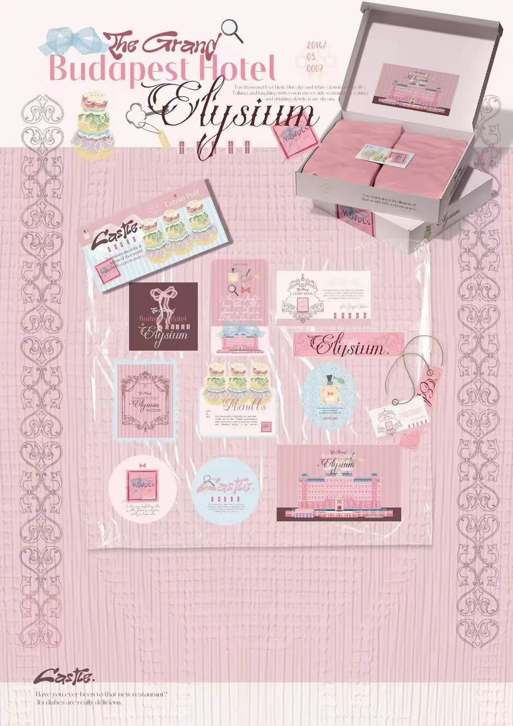 The Grand Budapest Hotel Ephemera Kit for Journaling Scrapbooking