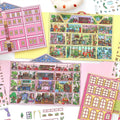 3D Landscape Sticker Pink Apartment Doll Apartment