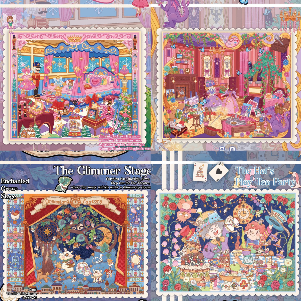 3D DIY Fairy Tale Sticker Puzzle – Dreamy & Dark Scenes