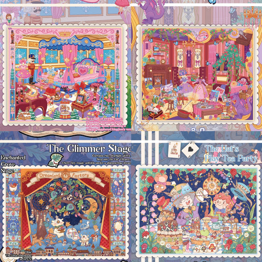 3D DIY Fairy Tale Sticker Puzzle – Dreamy & Dark Scenes