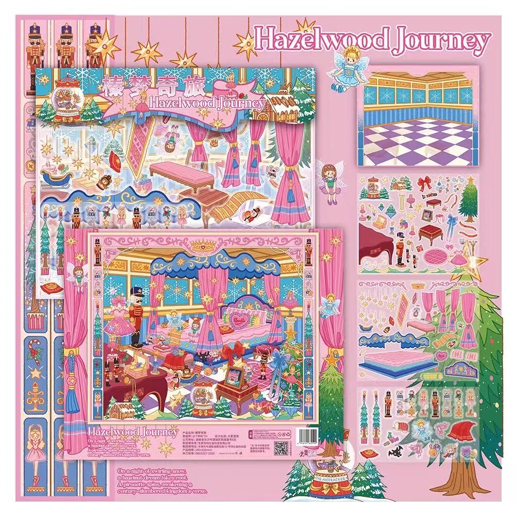3D DIY Fairy Tale Sticker Puzzle – Dreamy & Dark Scenes