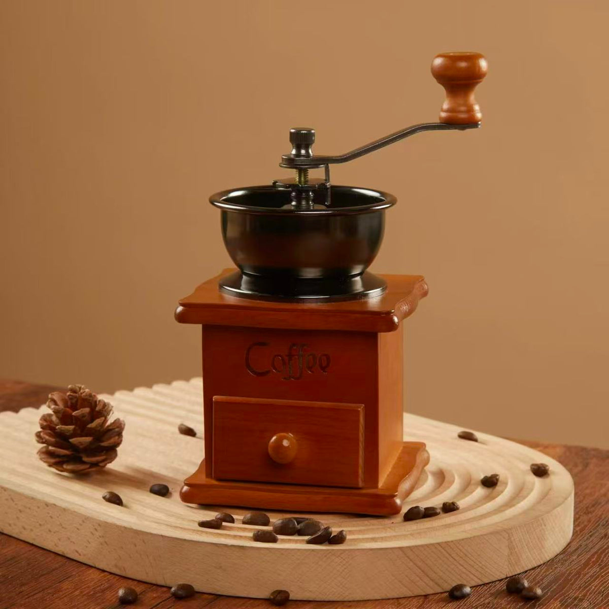 Vintage Manual Coffee Grinder Gift Set