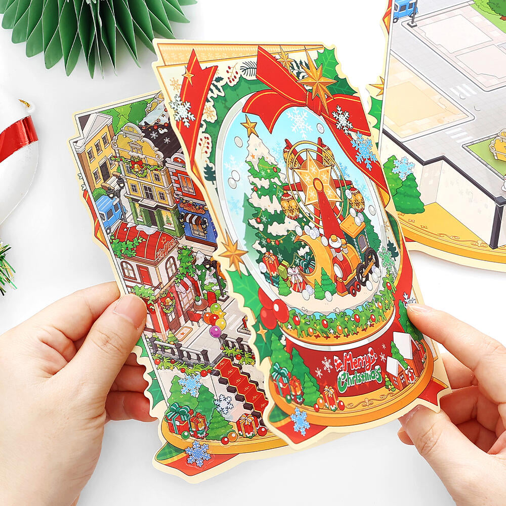 Sticker Scene Christmas Cabin House Cozy Winter House