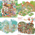 3D Sticker Green Visual Plantation Garden House Painting Studio