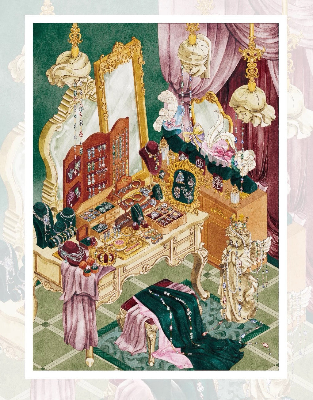 Diamond Tears Letter from a Dream Crystal Spring Cake Shop Vanity Stickers