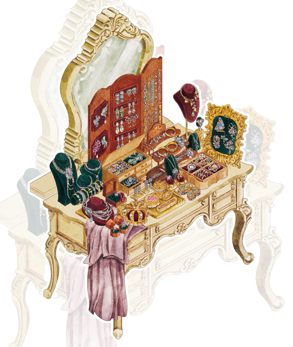 Diamond Tears Letter from a Dream Crystal Spring Cake Shop Vanity Stickers