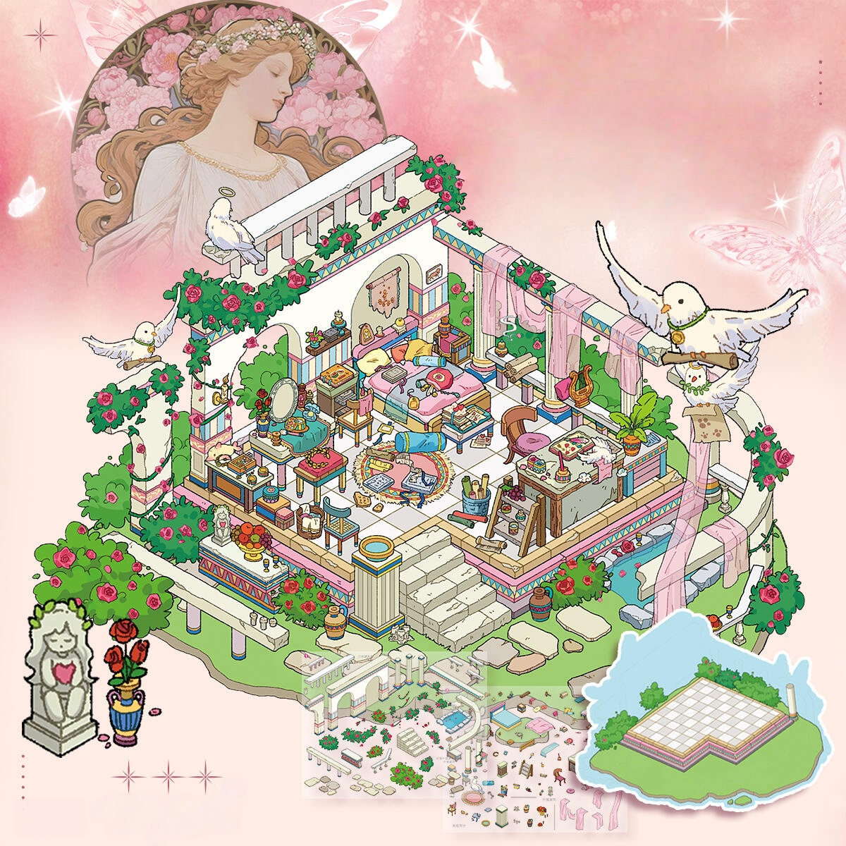 Ancient Greek Mythology Aphrodite Athena Artemis Hera Stickers