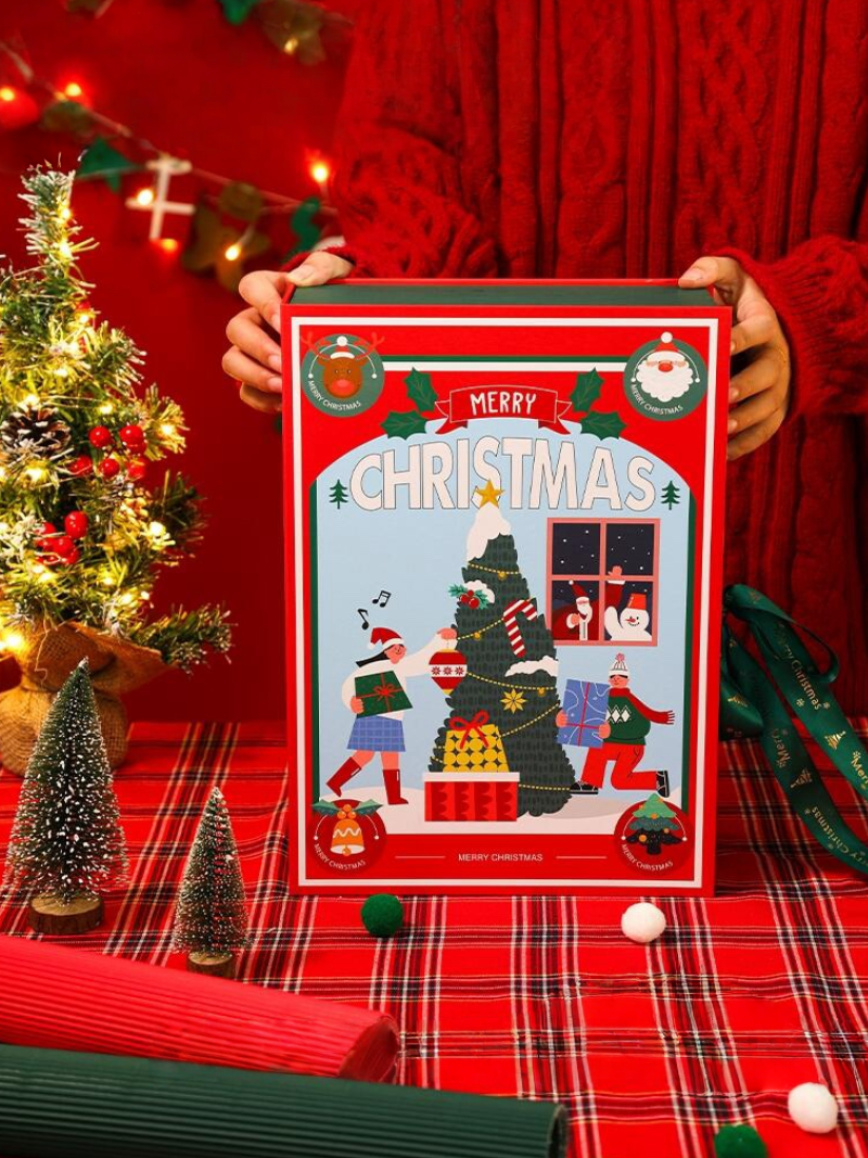 Red Christmas Gift Box Set