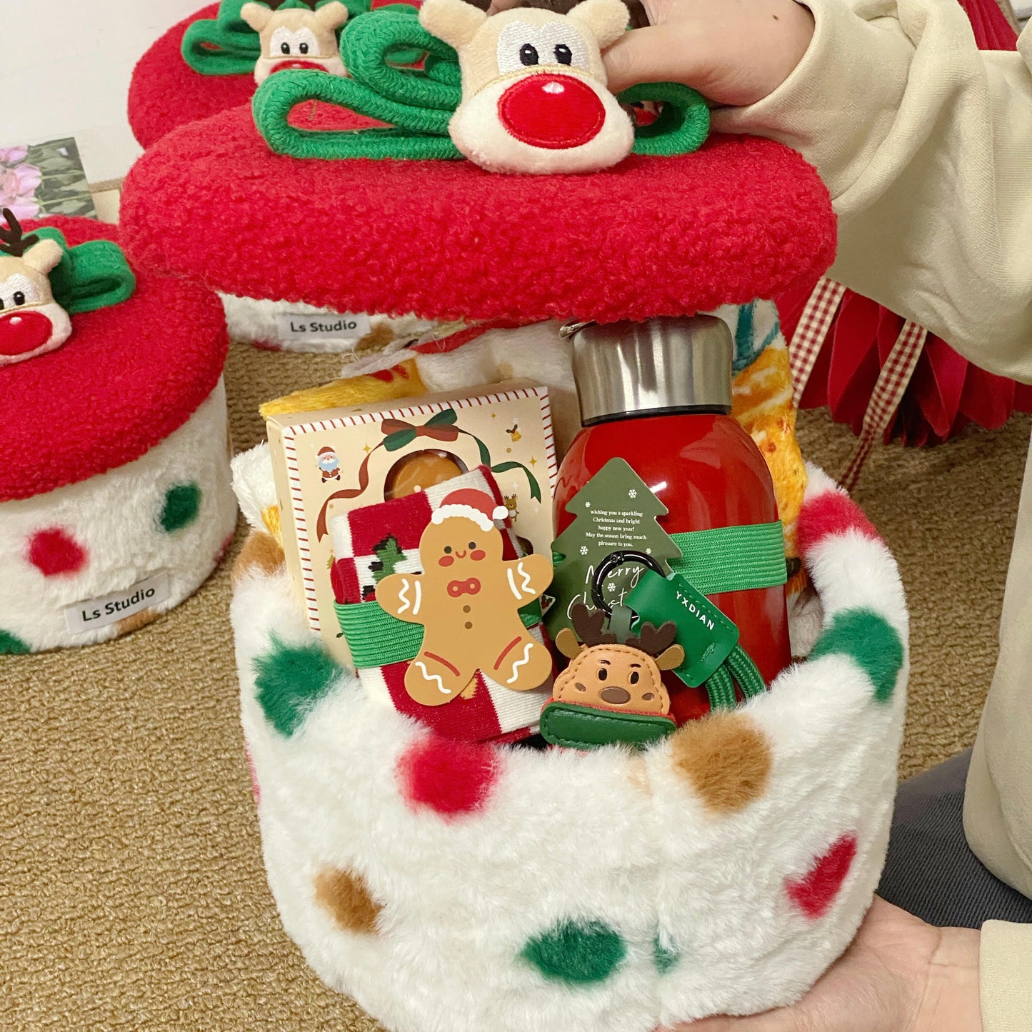 Warm & Fluffy Christmas Gift Basket