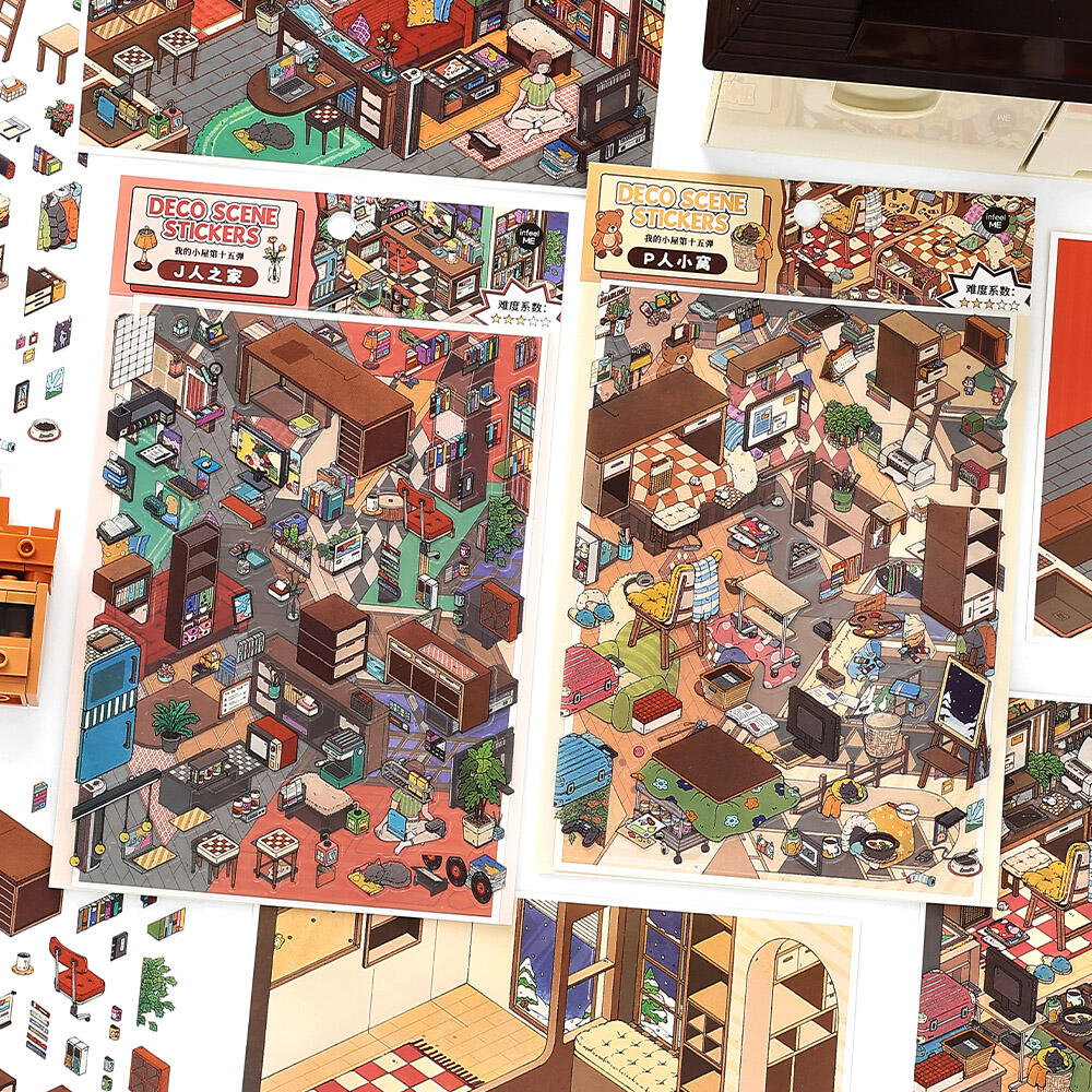 Homely Lifestyle Cozy Room Scene Stickers