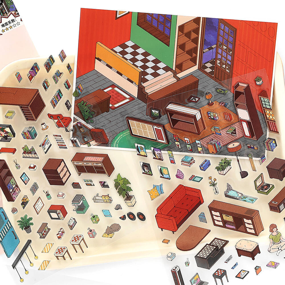 Homely Lifestyle Cozy Room Scene Stickers