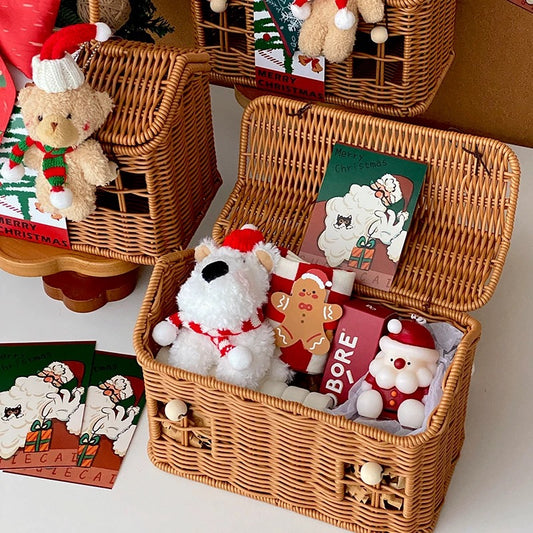 Christmas Cottage Cozy Gift Basket