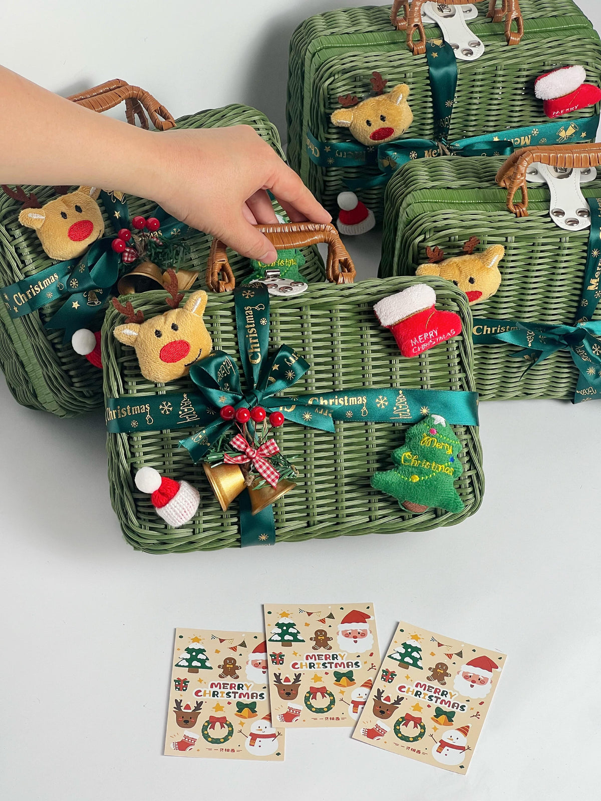 Santa Claus & Gingerbread Man Christmas Gift Basket