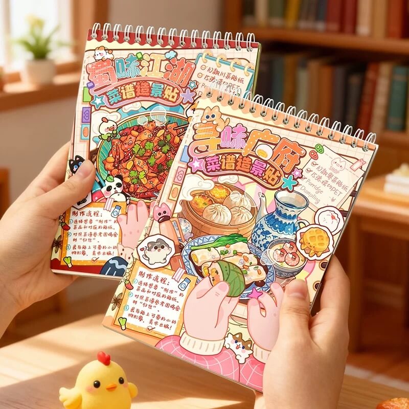 Yummy Cook Delicious Food Sticker Book Fun Kitchen