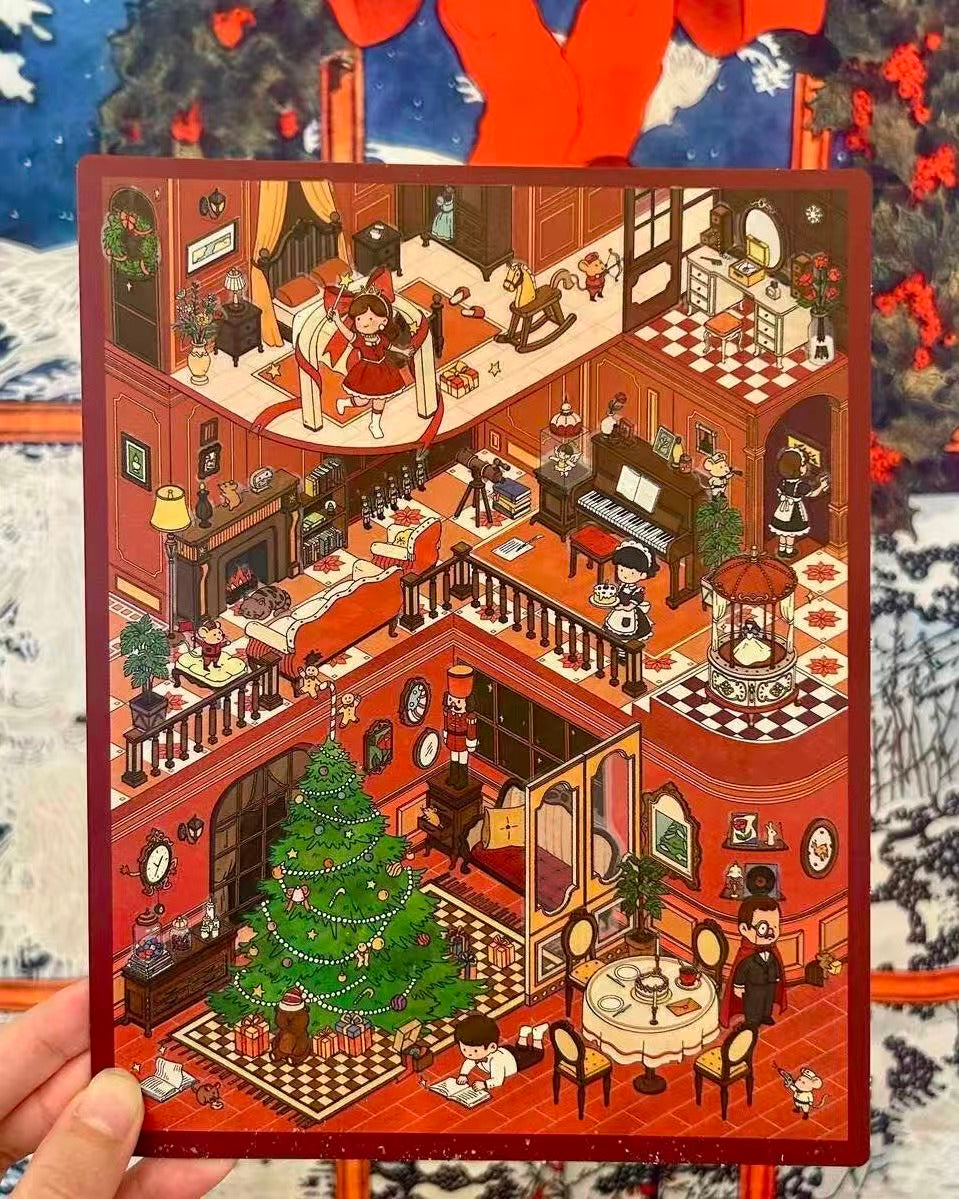 Nutcracker Fairy Tale Theater Scene Stickers