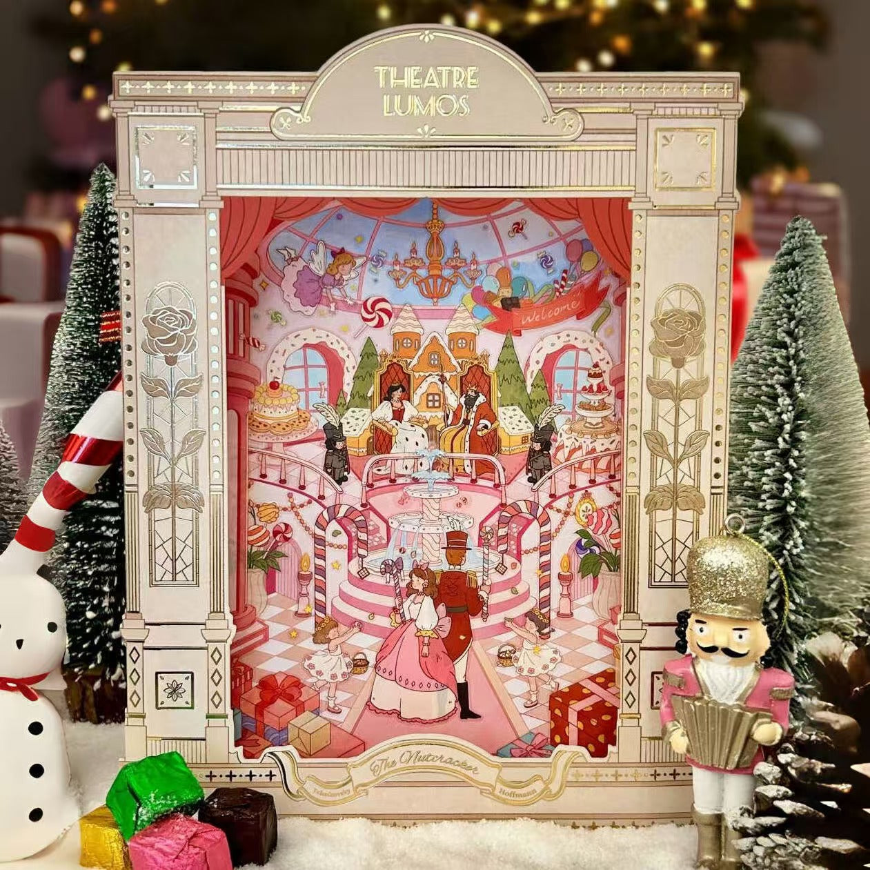 Nutcracker Fairy Tale Theater Scene Stickers