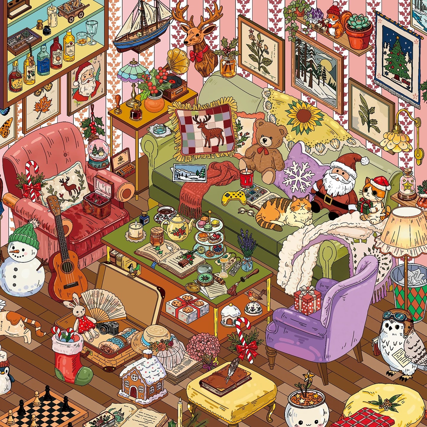 Christmas in the Cottage Sticker Scene