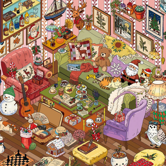 Christmas in the Cottage Sticker Scene