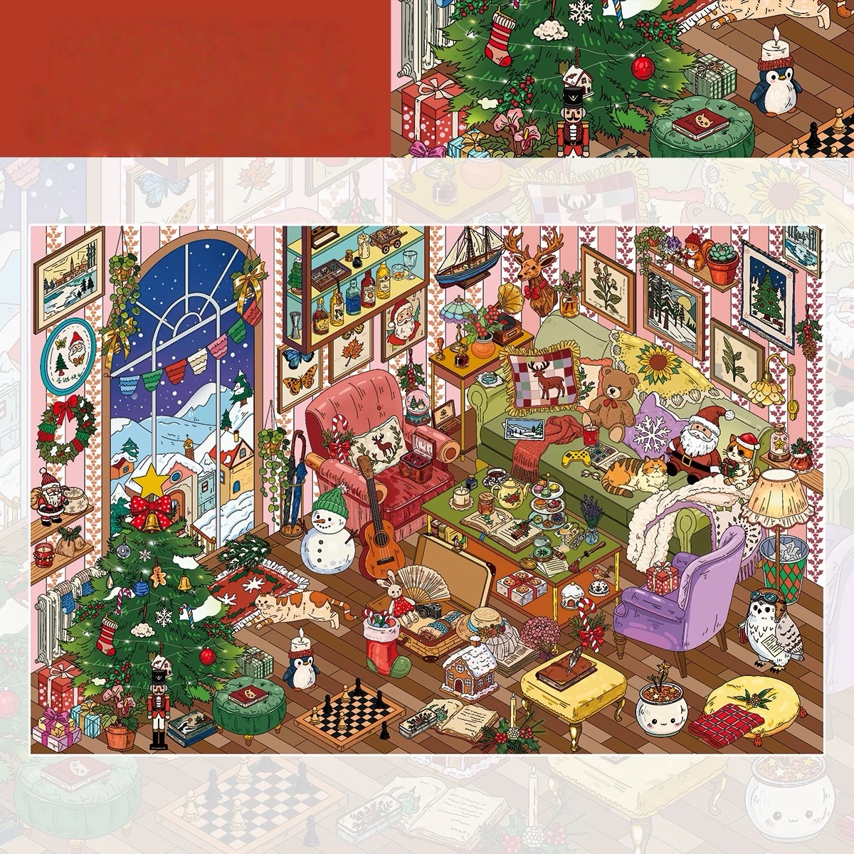 Christmas in the Cottage Sticker Scene