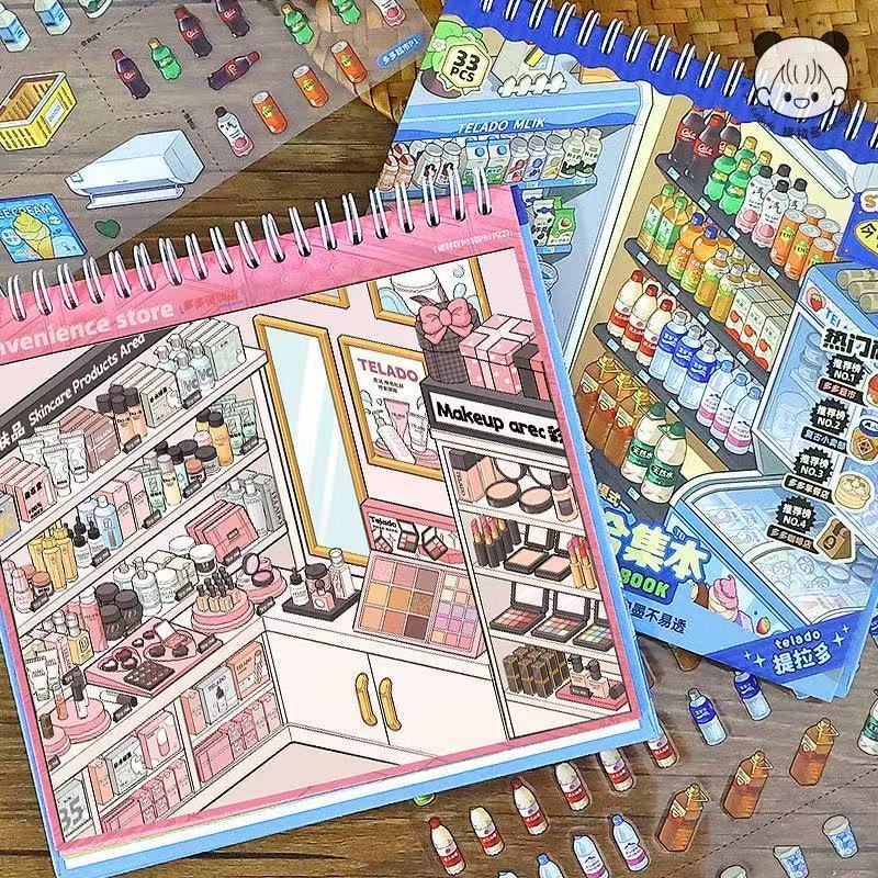 Yummy Cook Delicious Food Sticker Book Fun Kitchen