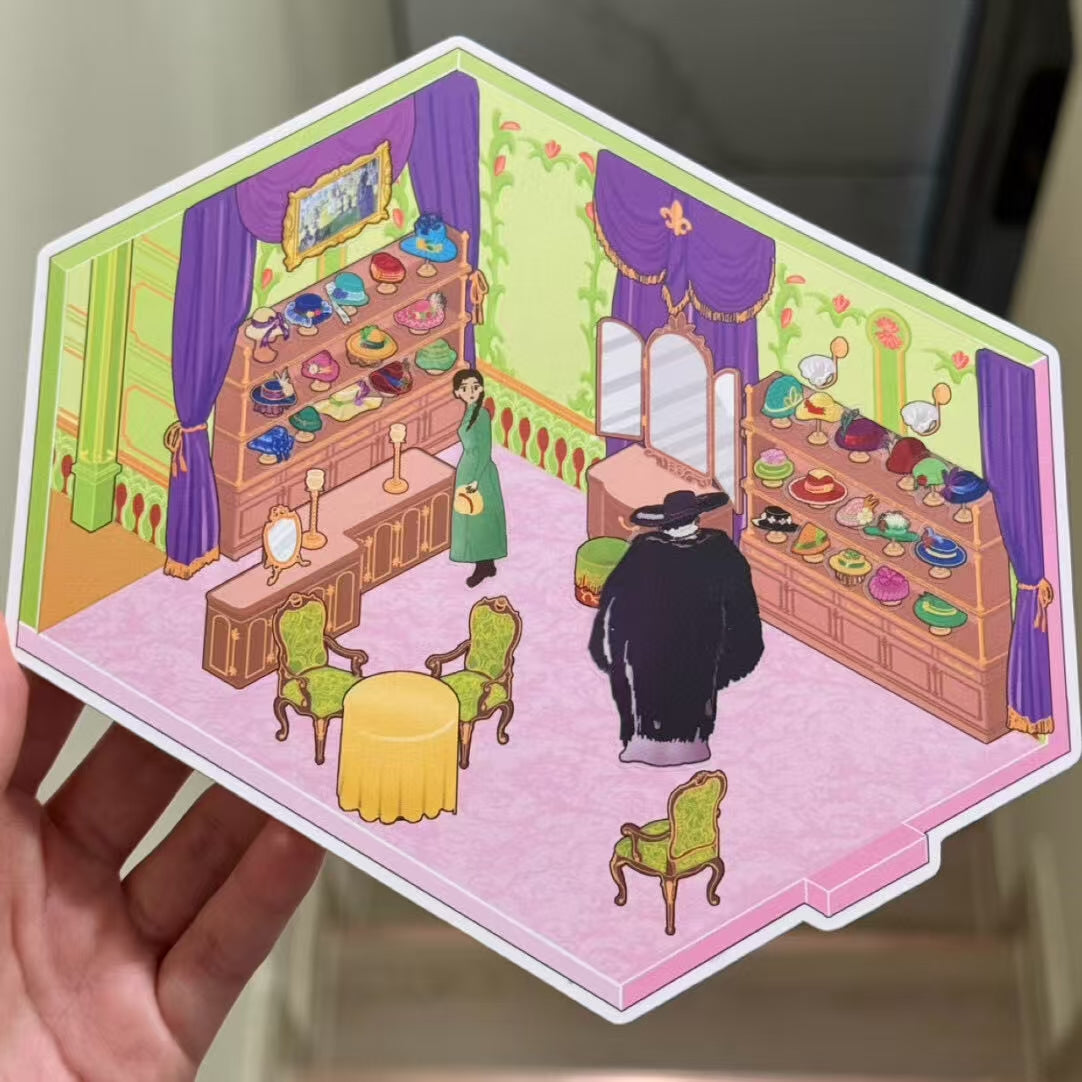 Howl’s Moving Castle Room Sophie’s Hat Shop 3D Scene Stickers