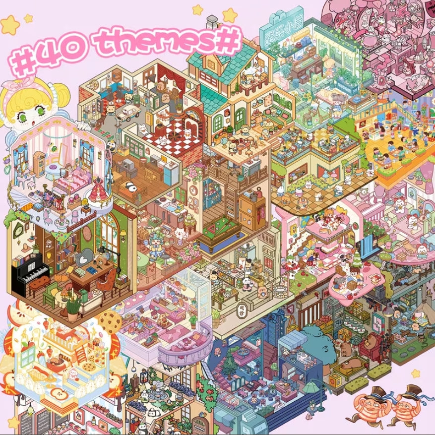 3D Scene Sticker Book