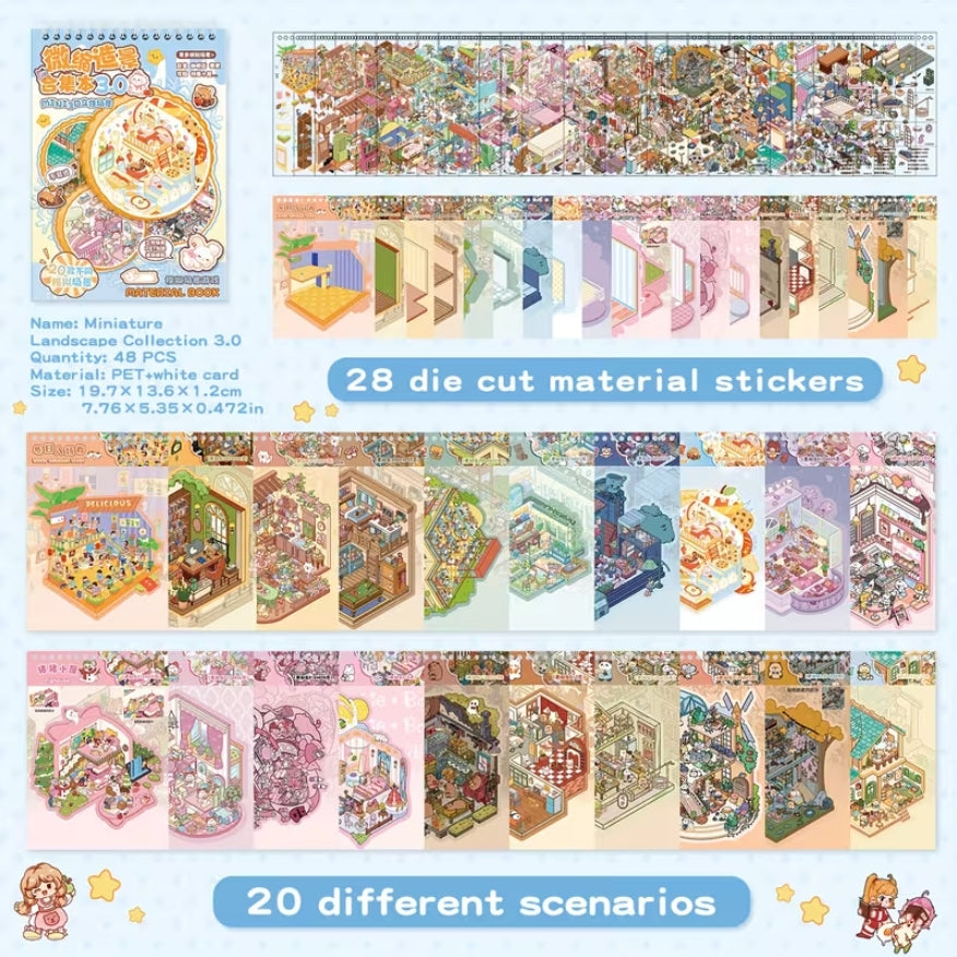 3D Scene Sticker Book