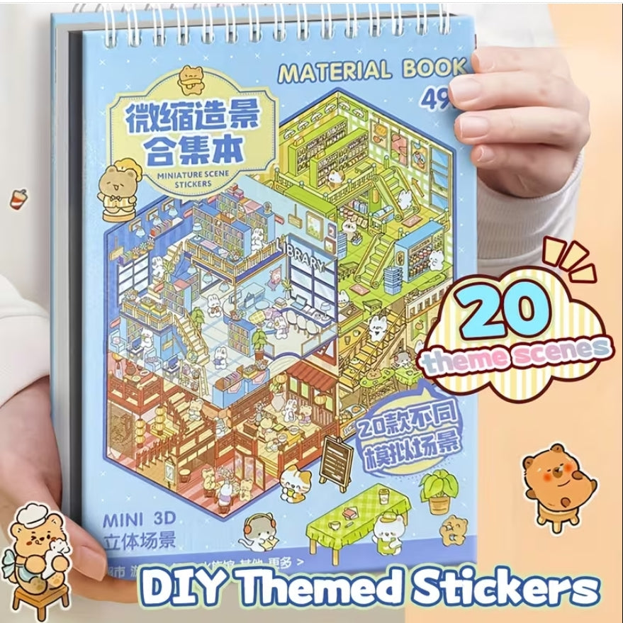 3D Scene Sticker Book