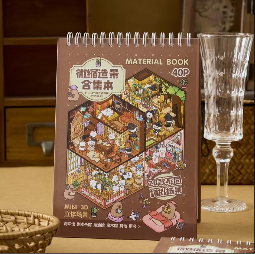 3D Scene Sticker Book