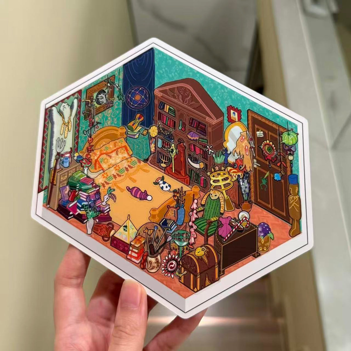 Howl’s Moving Castle Room Sophie’s Hat Shop 3D Scene Stickers