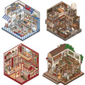 3D Sticker Fish Market, Handmade Customization Shop, Breakfast Restaurant, Bakery
