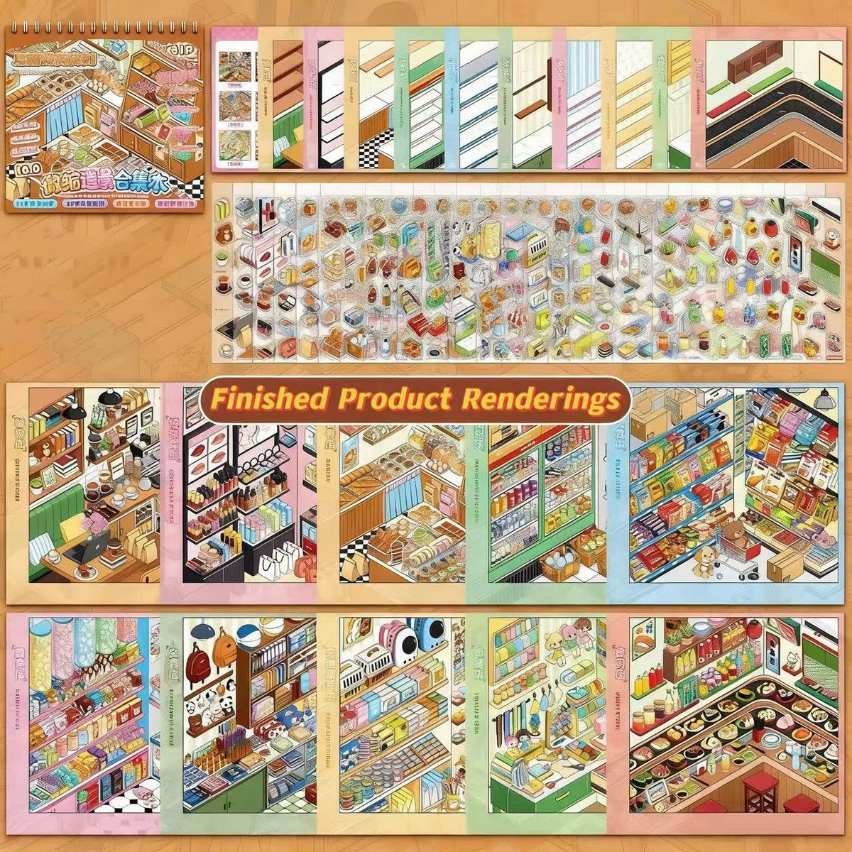Restocking Sticker Book Collection