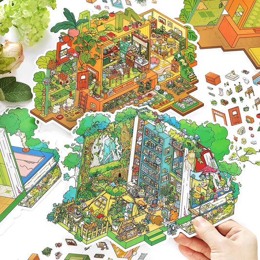 3D Sticker Scene Cooking Kitchen Secret Realms Laboratory Wardrobe