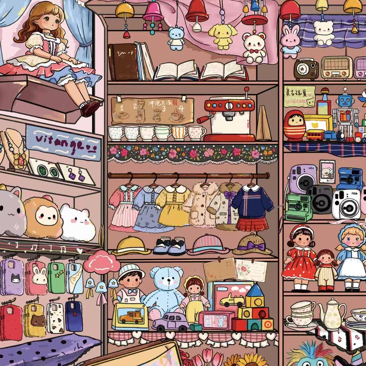 Cultural & Creative Goods Shop & The Dream Snack Shop Sticker Scene
