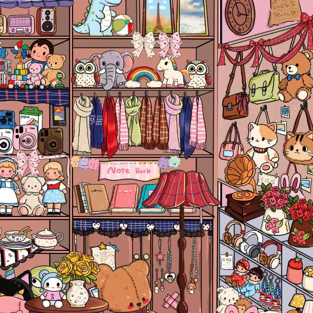 DIY Cultural Creative Goods Shop Snack Shop 3D Sticker Scene