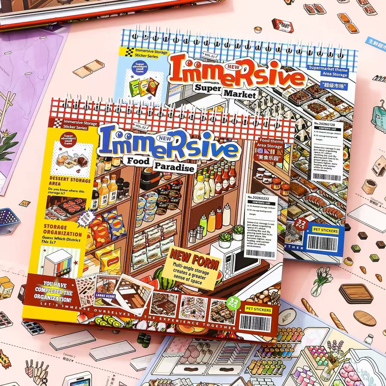 Gourmet Paradise Supermarket Sticker Book