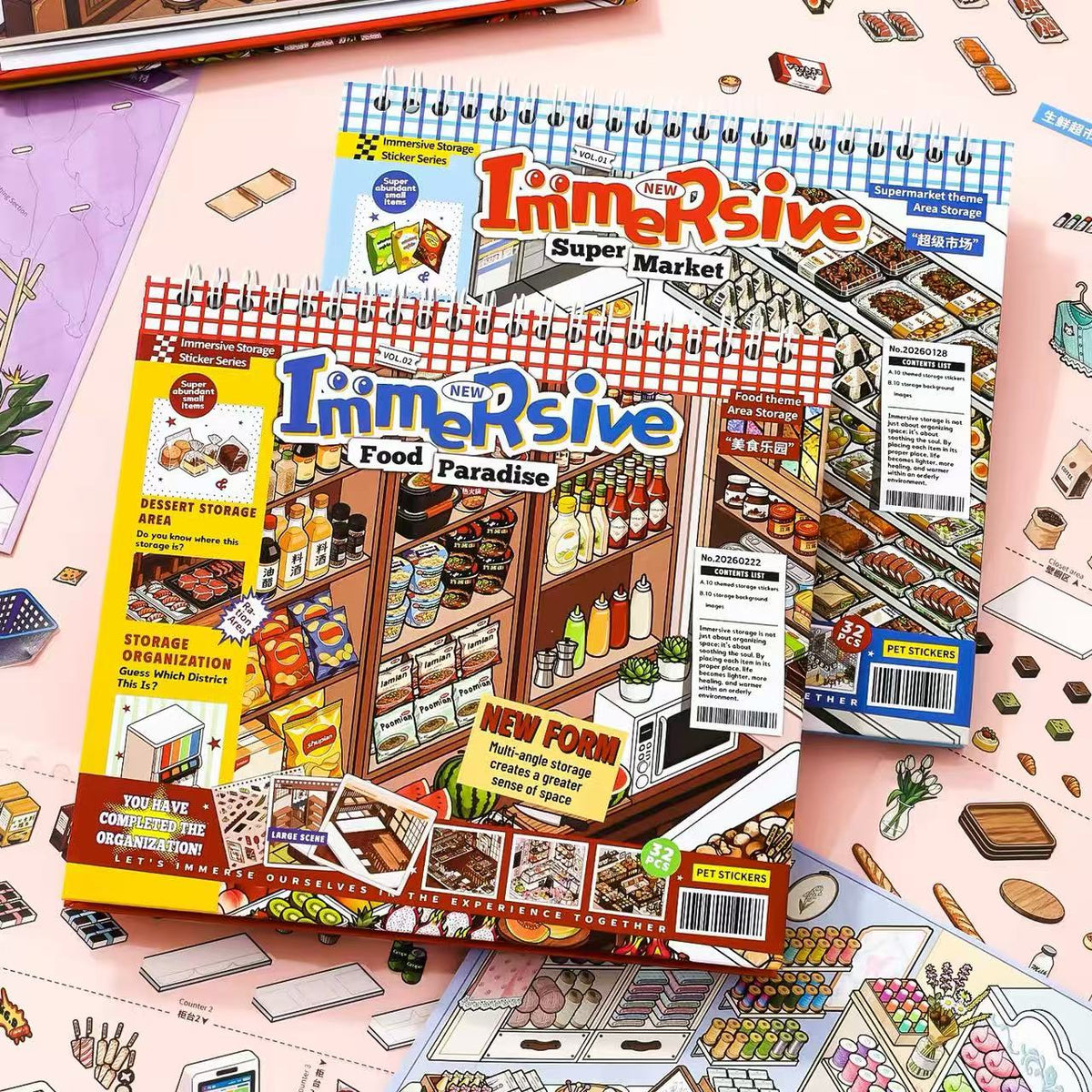 Gourmet Paradise Supermarket Sticker Book