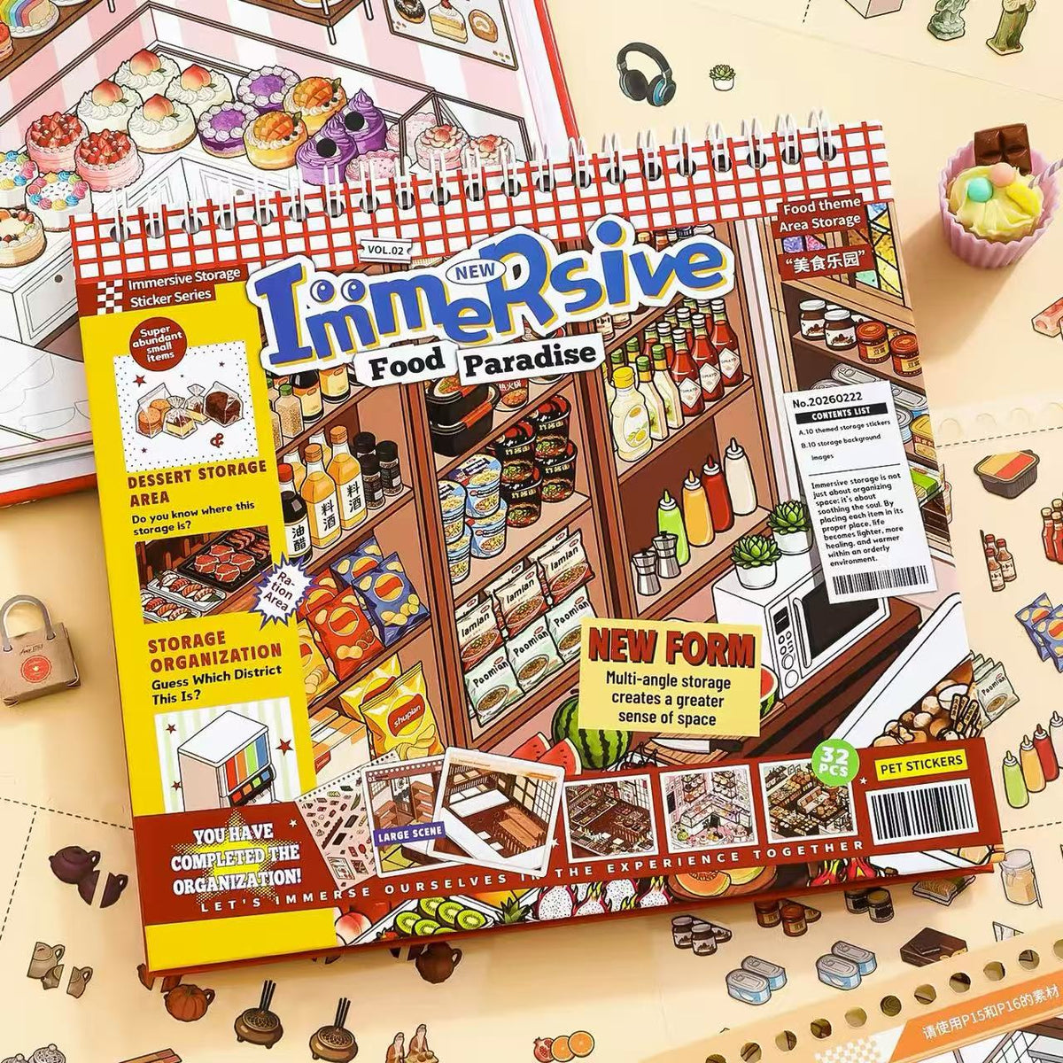 Gourmet Paradise Supermarket Sticker Book