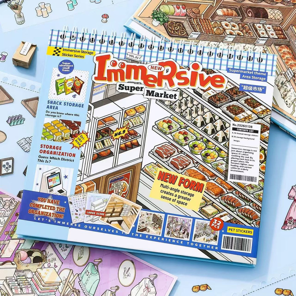 Restocking Sticker Book Collection