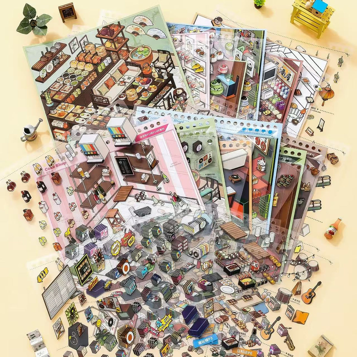 Gourmet Paradise Supermarket Sticker Book