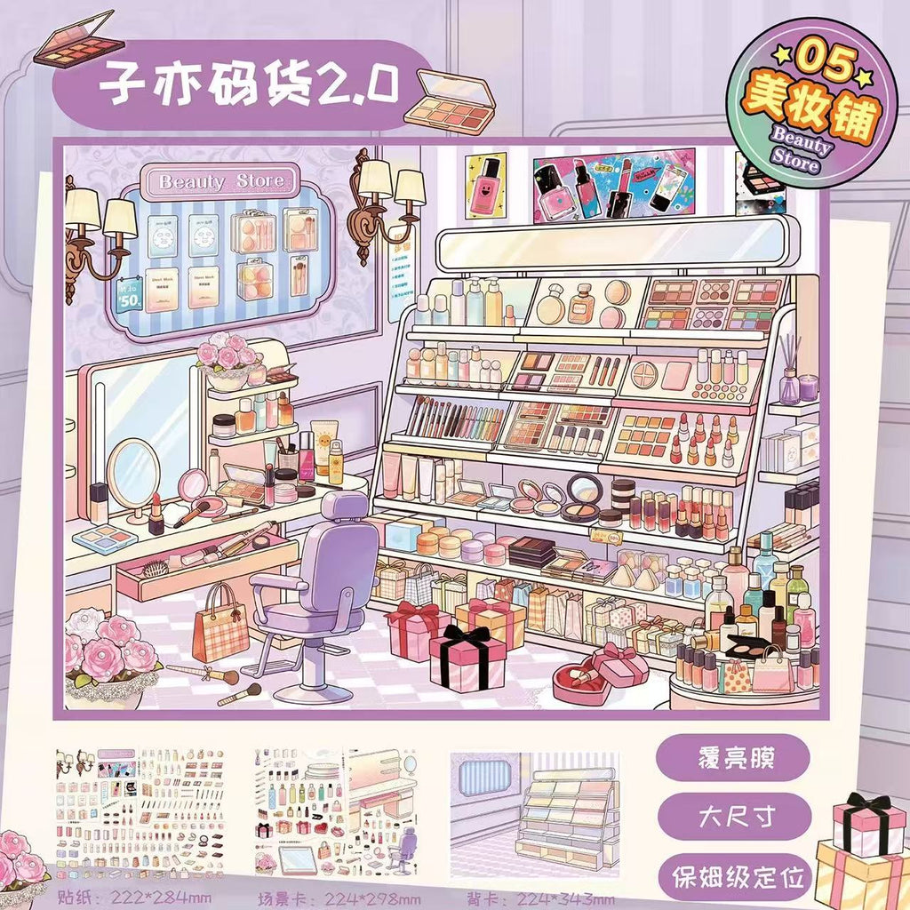 Organize Stationery Shop Clothing Coffee Shop Big Size Sticker